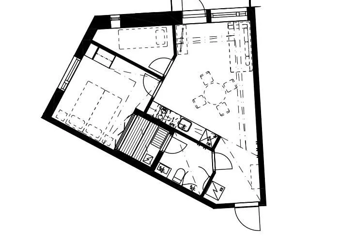아파트 Rukavalley Unique47 In - Out